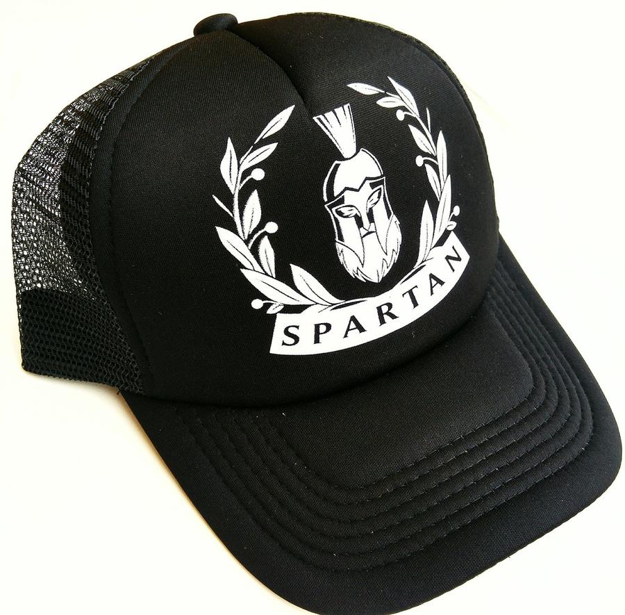 J) Gorra Spartan Clásica – Visera Curva en Negro