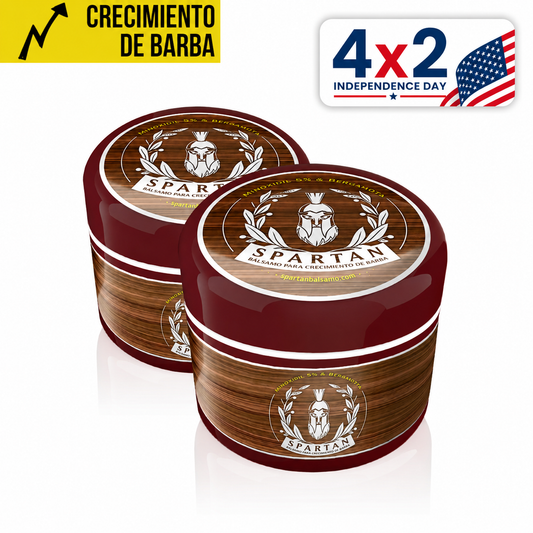 B) COMPRA 2 RECIBE 4 | Spartan Crecimiento de Barba y Bigote