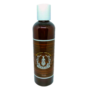 G) SHAMPOO PARA BARBA SPARTAN, LIMPIEZA PROFUNDA,  Aroma a Cedro, 125 ML.